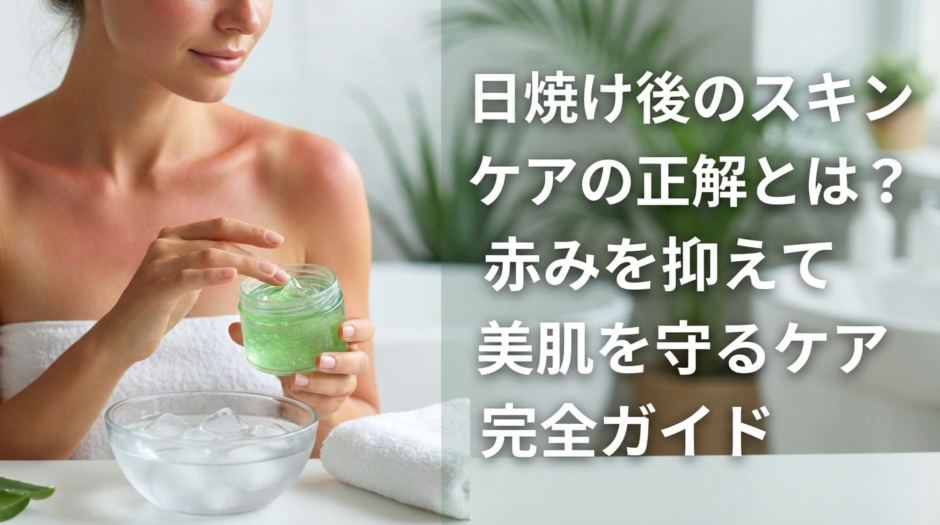 日焼け後のスキンケアの正解とは？赤みを抑えて美肌を守るケア完全ガイド