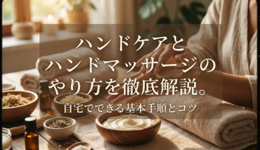 ハンドケアとハンドマッサージのやり方を徹底解説。自宅でできる基本手順とコツ