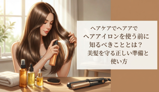 ヘアケアでヘアアイロンを使う前に知るべきこととは？美髪を守る正しい準備と使い方