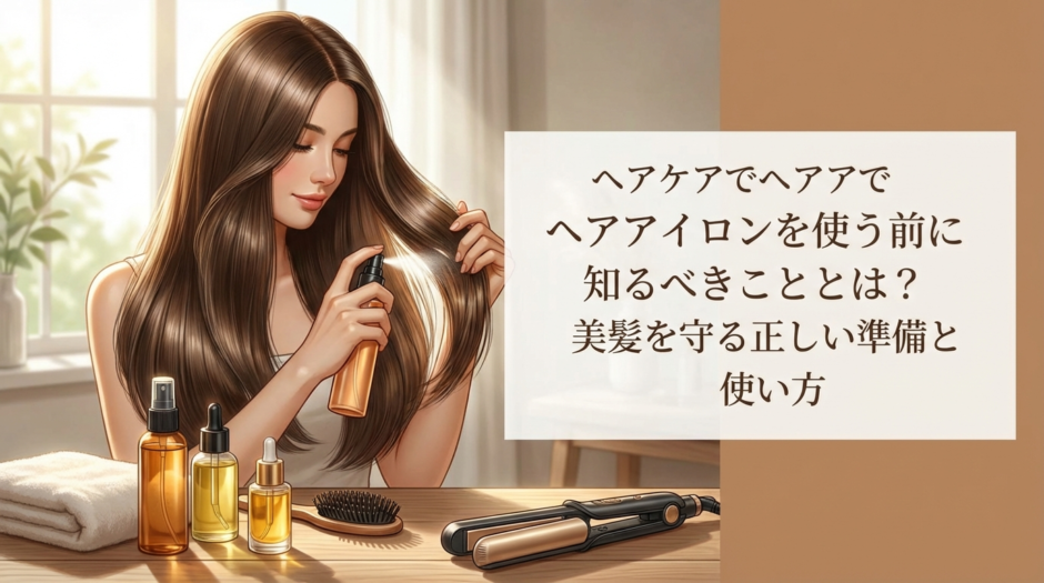 ヘアケアでヘアアイロンを使う前に知るべきこととは？美髪を守る正しい準備と使い方