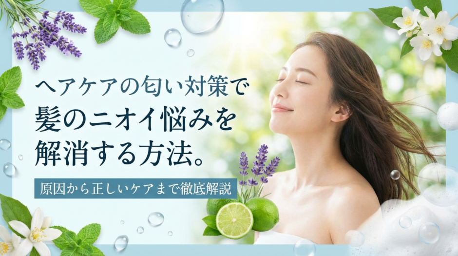 ヘアケアの匂い対策で髪のニオイ悩みを解消する方法。原因から正しいケアまで徹底解説