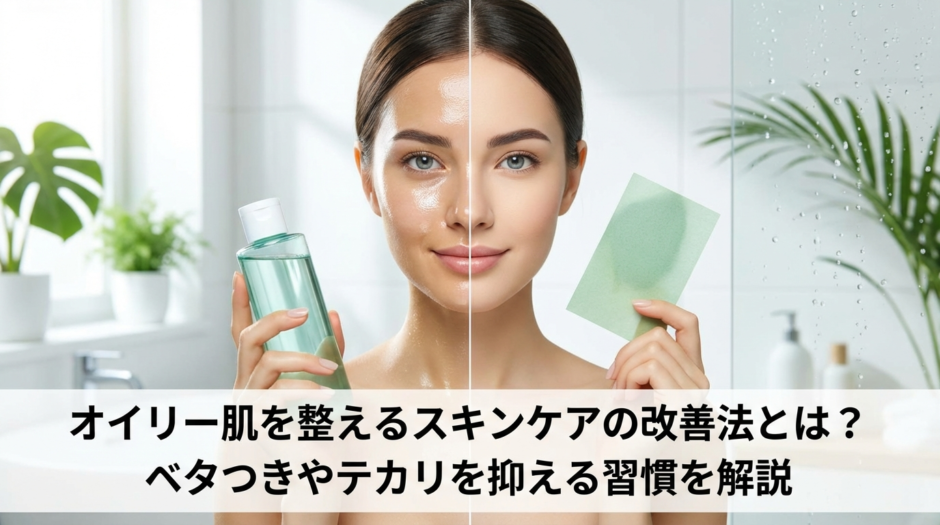 オイリー肌を整えるスキンケアの改善法とは？ベタつきやテカリを抑える習慣を解説