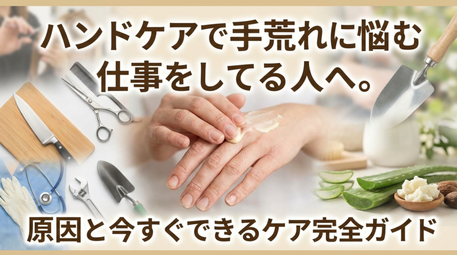 ハンドケアで手荒れに悩む仕事をしてる人へ。原因と今すぐできるケア完全ガイド