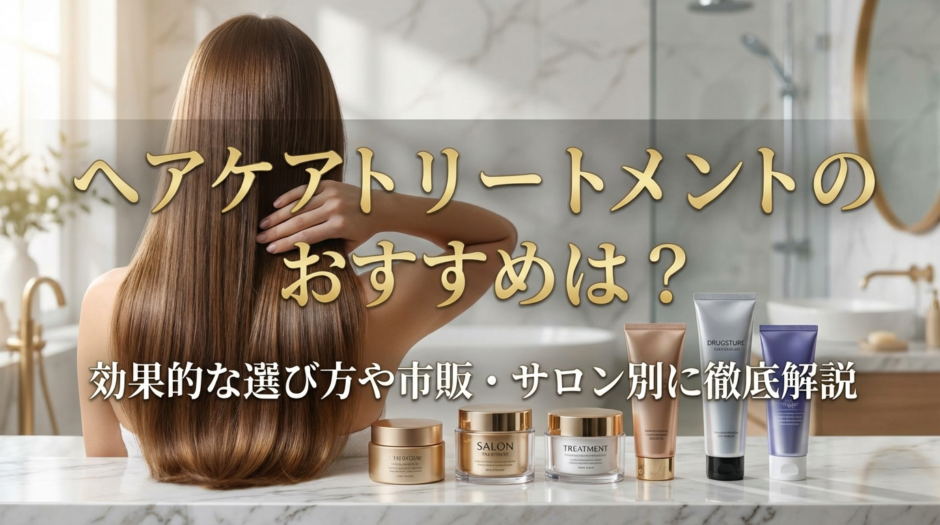 ヘアケアのトリートメントのおすすめは？効果的な選び方や市販・サロン別に徹底解説