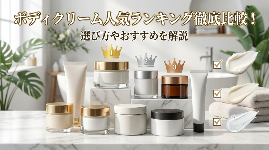 ボディクリームの人気ランキングを徹底比較！ボディ クリームの人気ランキングで選び方やおすすめを解説