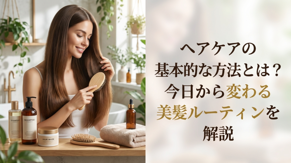 ヘアケアの基本的な方法とは？今日から変わる美髪ルーティンを解説