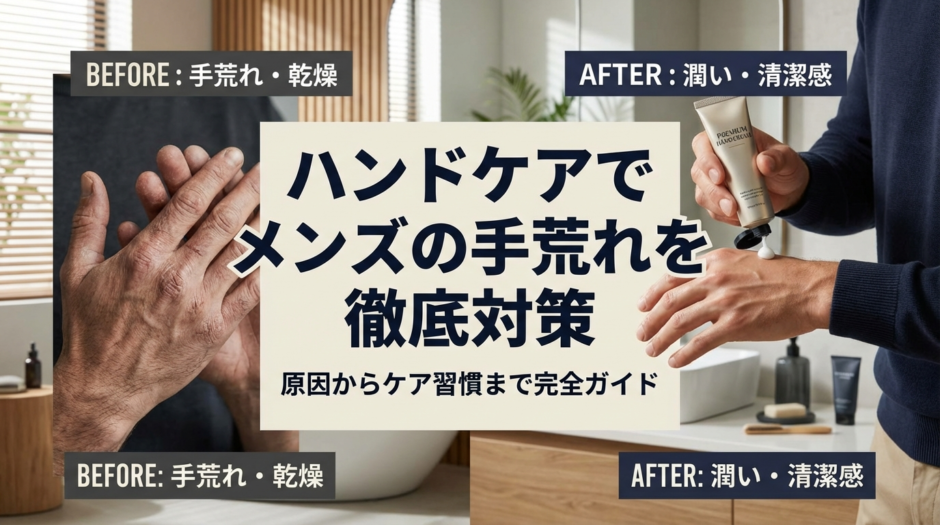 ハンドケアでメンズの手荒れを徹底対策する方法。原因からケア習慣まで完全ガイド