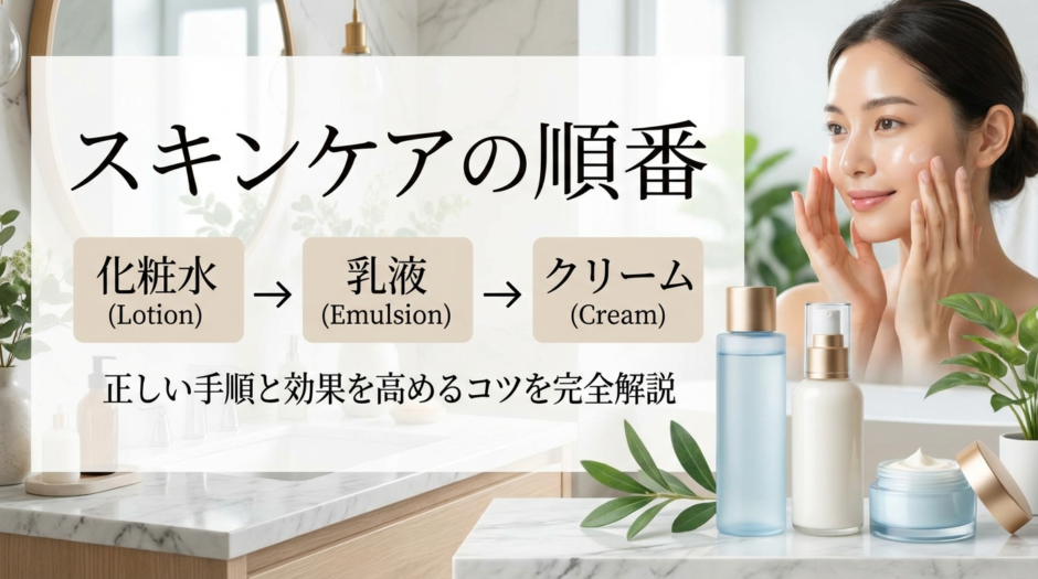 スキンケアの化粧水や乳液とクリームの順番は？正しい手順と効果を高めるコツを完全解説