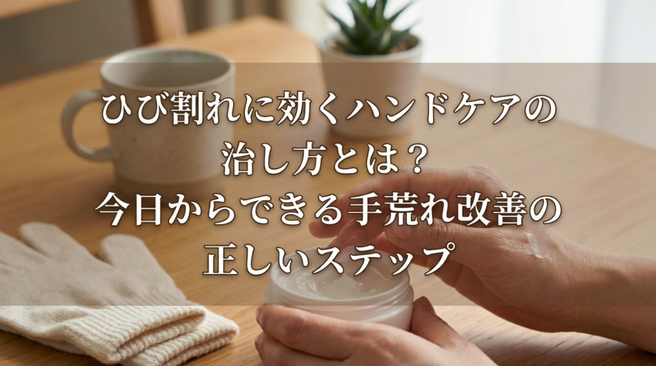 ひび割れに効くハンドケアの治し方とは？今日からできる手荒れ改善の正しいステップ