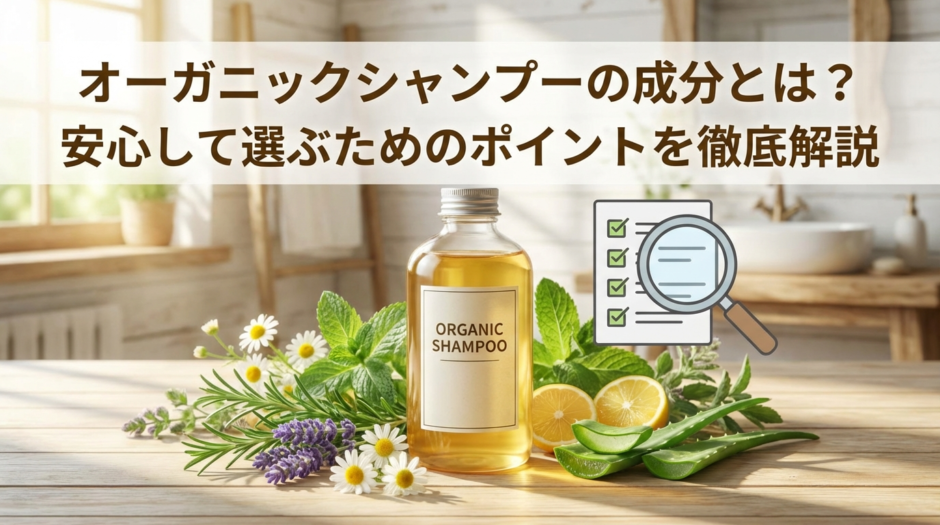 オーガニックシャンプーの成分とは？安心して選ぶためのポイントを徹底解説