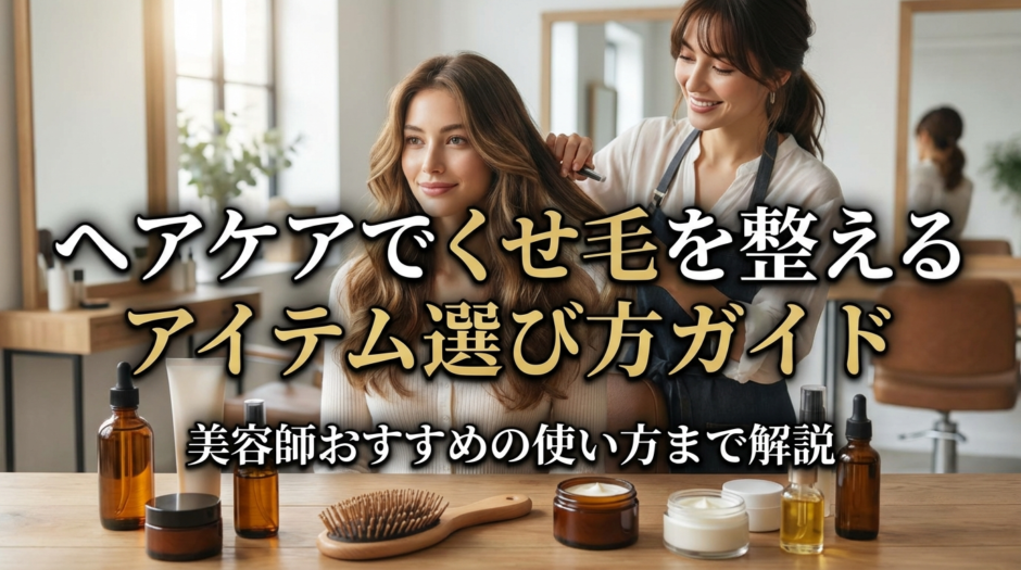 ヘアケアでくせ毛を整えるアイテム選び方ガイド｜美容師おすすめの使い方まで解説