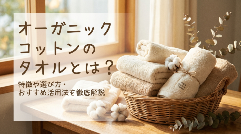 オーガニックコットンのタオルとは？特徴や選び方・おすすめ活用法を徹底解説