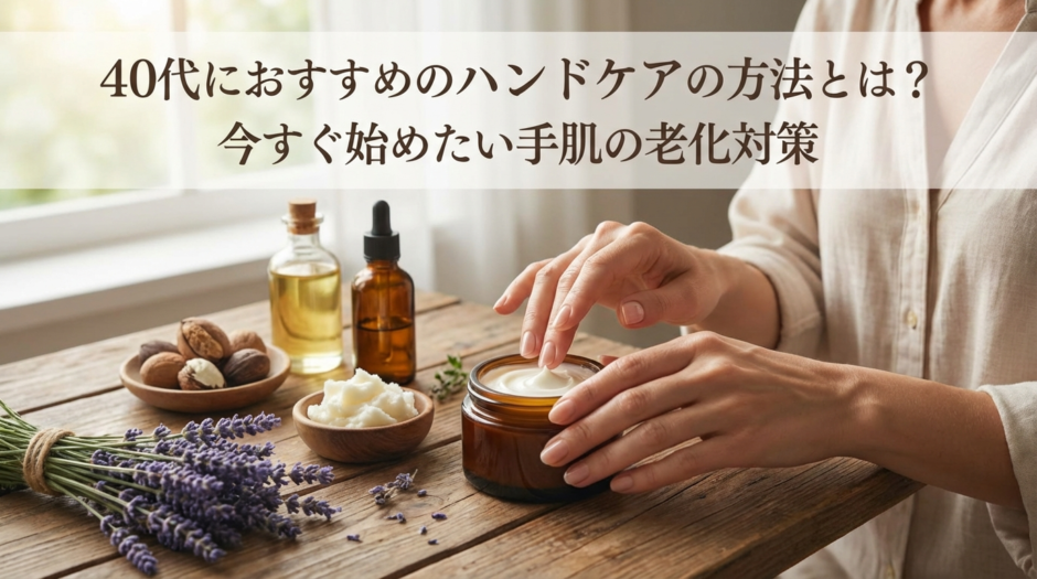 40代におすすめのハンドケアの方法とは？今すぐ始めたい手肌の老化対策