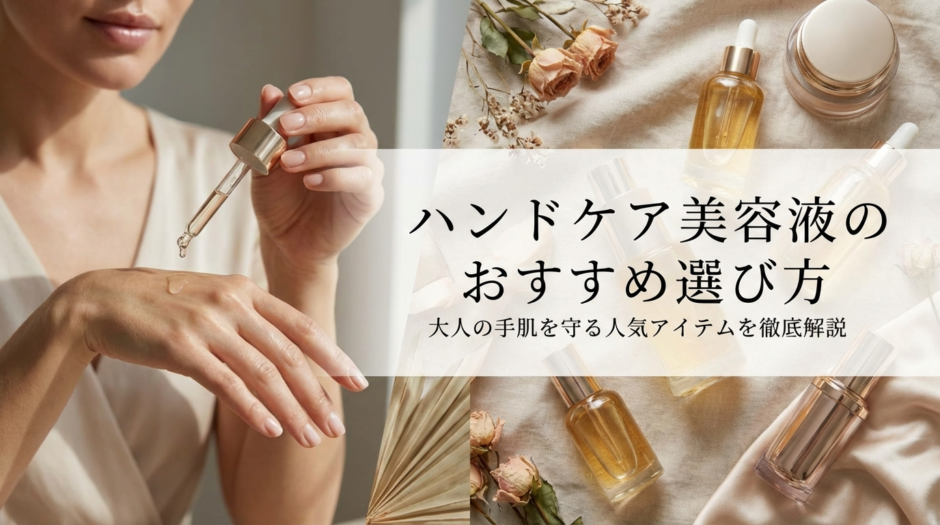 ハンドケアの美容液のおすすめ選び方は？大人の手肌を守る人気アイテムを徹底解説