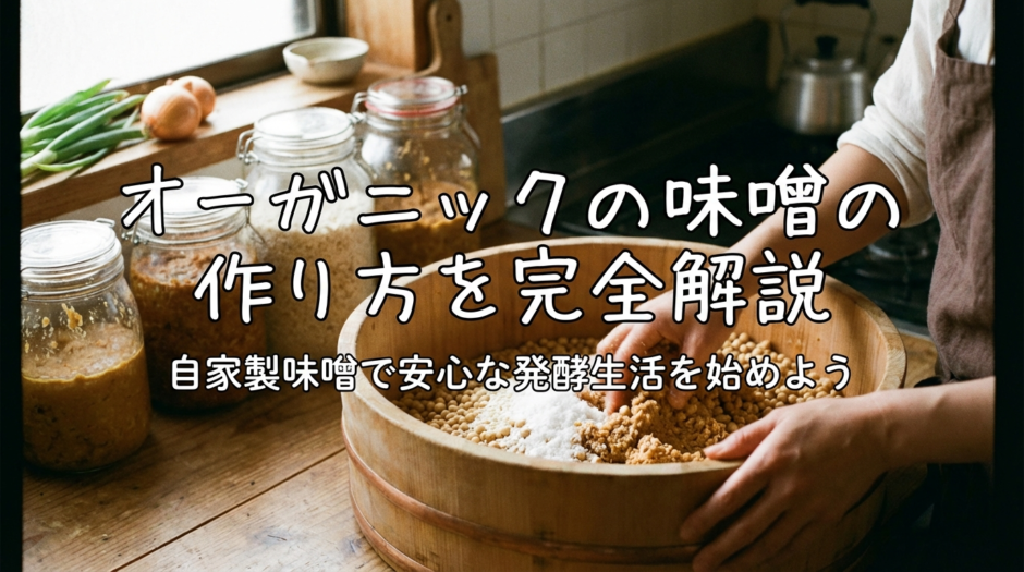 オーガニックの味噌の作り方を完全解説｜自家製味噌で安心な発酵生活を始めよう