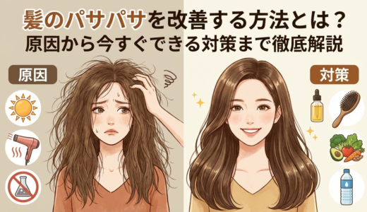 髪のパサパサを改善する方法とは？原因から今すぐできる対策まで徹底解説