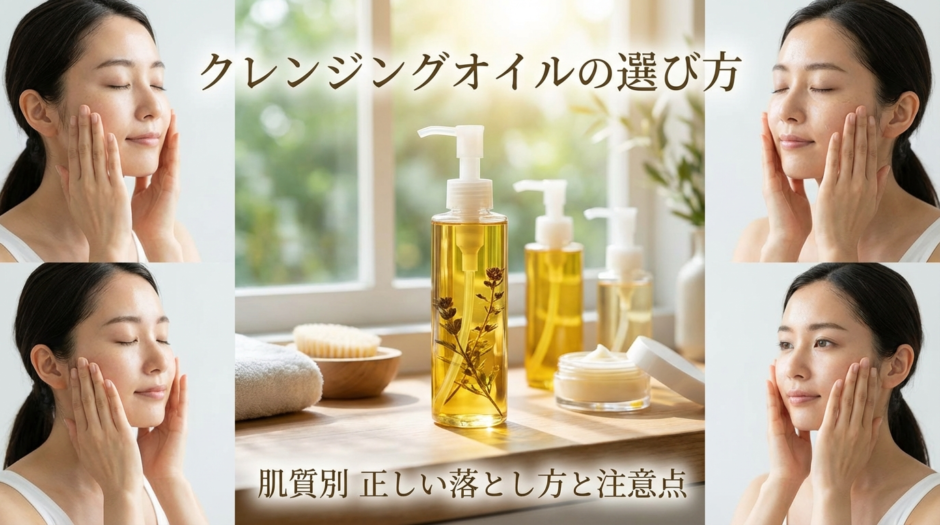 スキンケアのクレンジングオイルの選び方とは？肌質別に正しい落とし方と注意点を解説