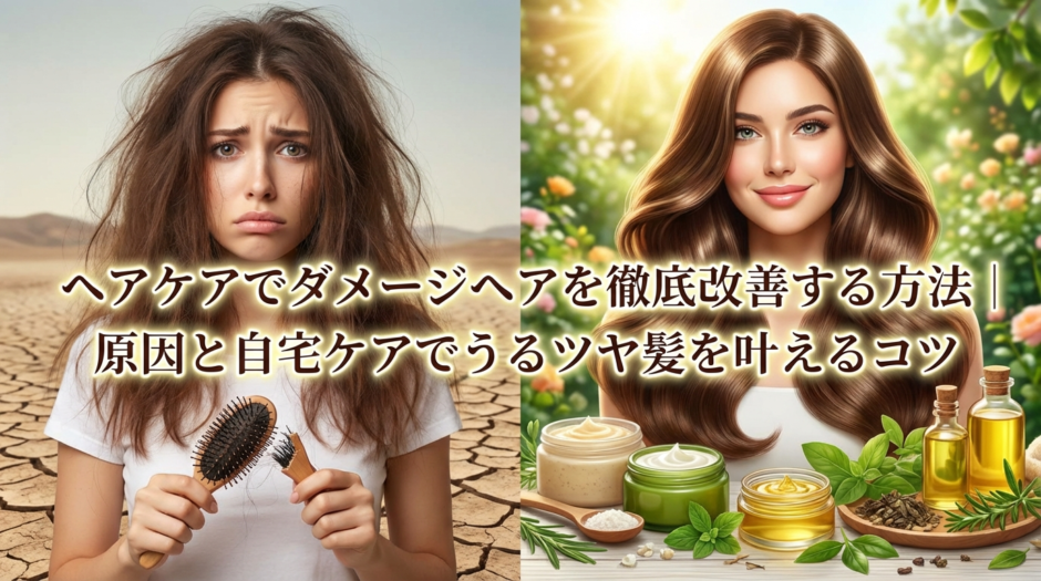 ヘアケアでダメージヘアを徹底改善する方法｜原因と自宅ケアでうるツヤ髪を叶えるコツ