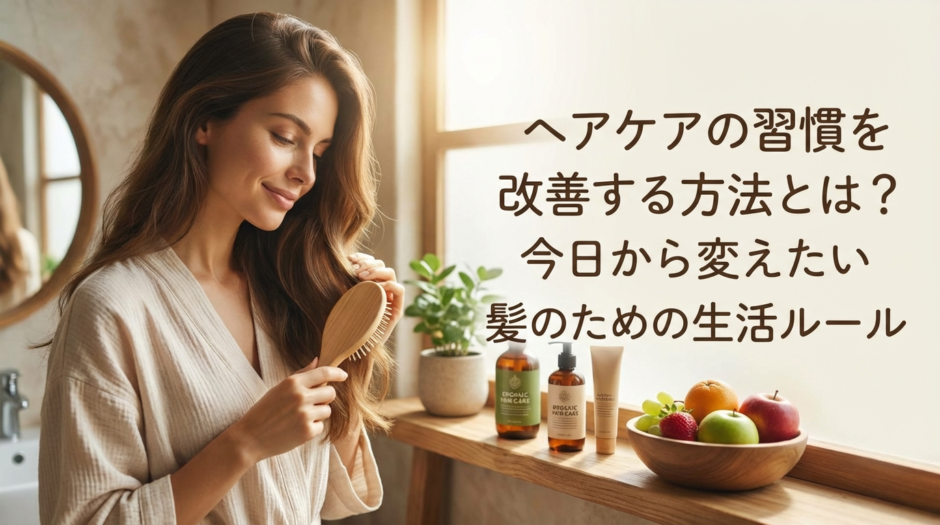 ヘアケアの習慣を改善する方法とは？今日から変えたい髪のための生活ルール