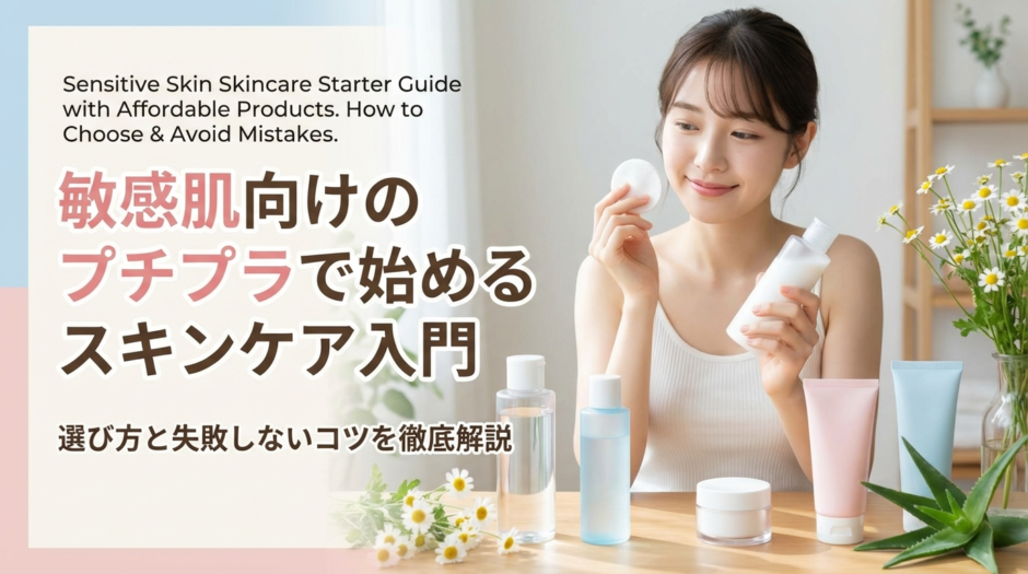 敏感肌向けのプチプラで始めるスキンケア入門。選び方と失敗しないコツを徹底解説