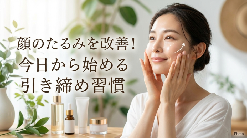 スキンケアで顔のたるみを改善する方法とは？今日から始める引き締め習慣の作り方