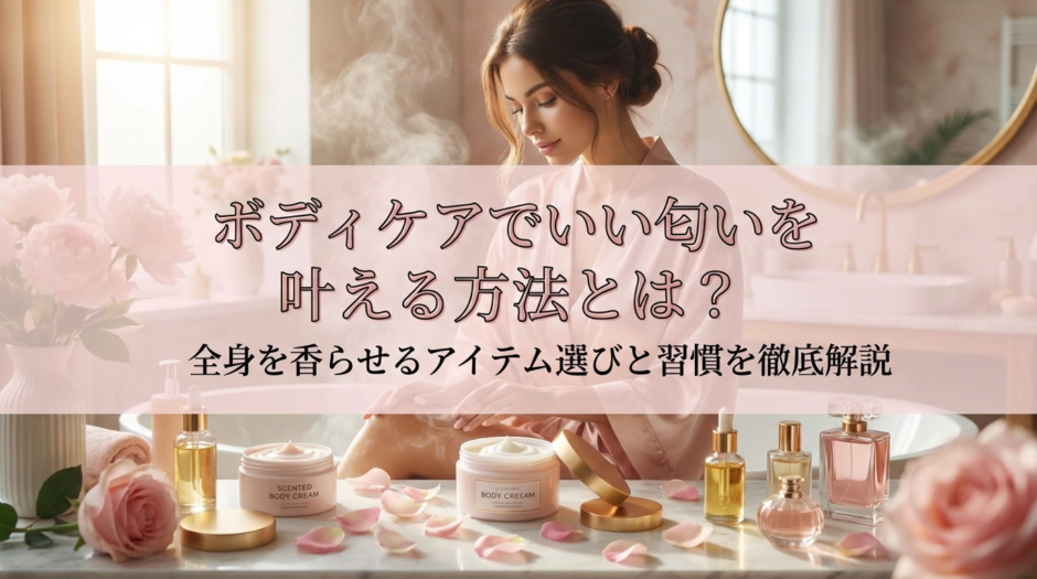 ボディケアでいい匂いを叶える方法とは？全身を香らせるアイテム選びと習慣を徹底解説