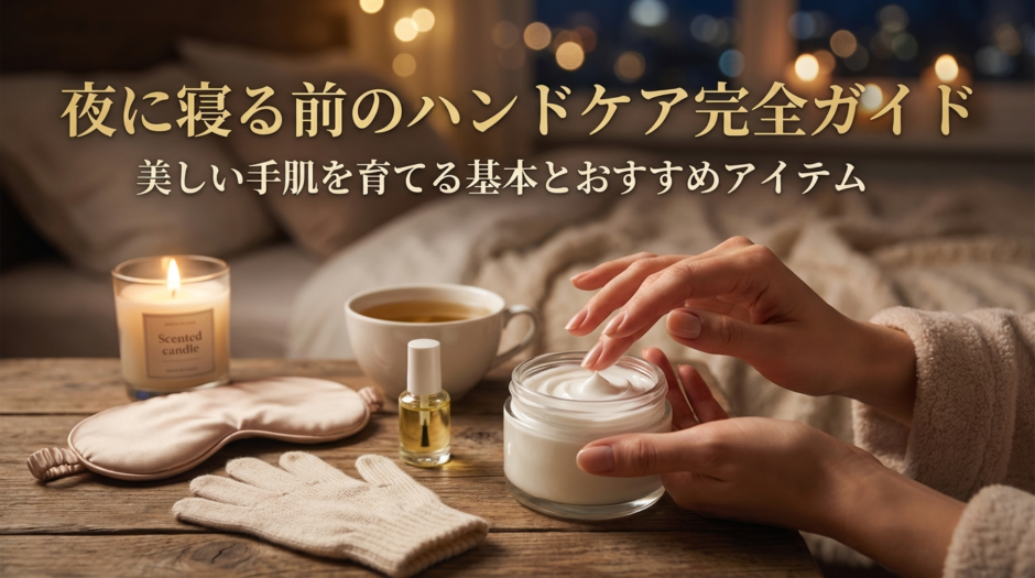 夜に寝る前のハンドケア完全ガイド｜美しい手肌を育てる基本とおすすめアイテム