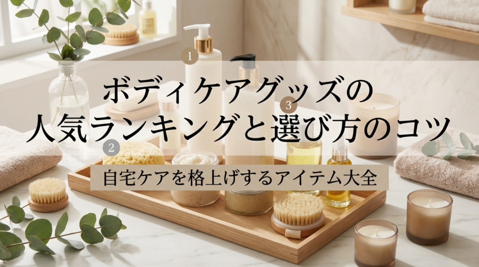 ボディケアグッズの人気ランキングと選び方のコツ｜自宅ケアを格上げするアイテム大全