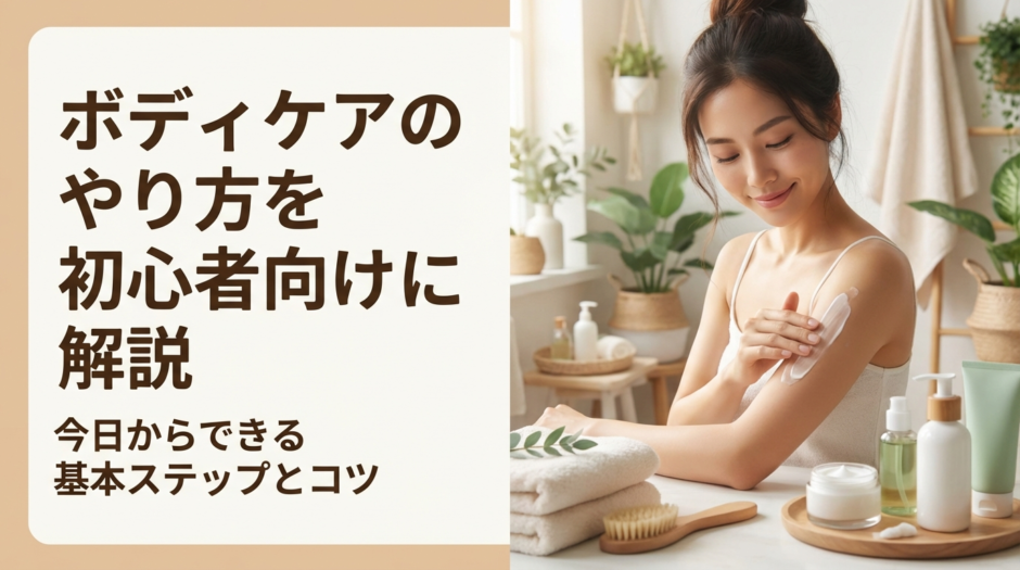 ボディケアのやり方を初心者向けに解説｜今日からできる基本ステップとコツ