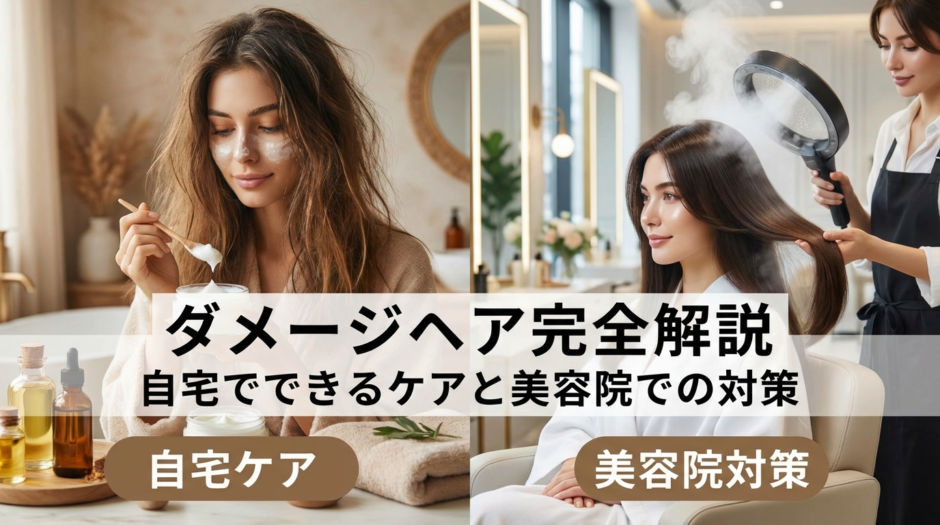 ダメージヘアのヘアケア方法を完全解説｜自宅でできるケアと美容院での対策