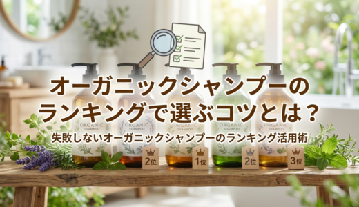 オーガニックシャンプーのランキングで選ぶコツとは？失敗しないオーガニックシャンプーのランキング活用術