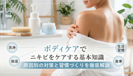 ボディケアでニキビをケアする基本知識とは？原因別の対策と習慣づくりを徹底解説