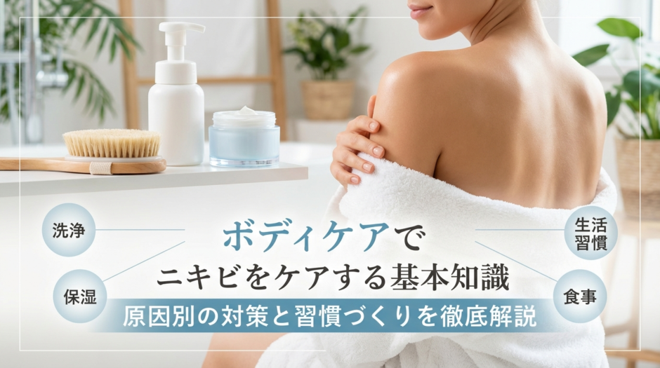 ボディケアでニキビをケアする基本知識とは？原因別の対策と習慣づくりを徹底解説