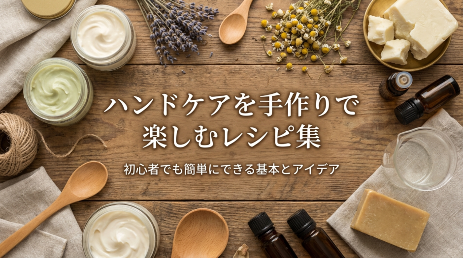 ハンドケアを手作りで楽しむレシピ集｜初心者でも簡単にできる基本とアイデア