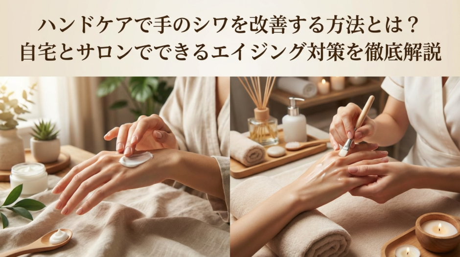 ハンドケアで手のシワを改善する方法とは？自宅とサロンでできるエイジング対策を徹底解説