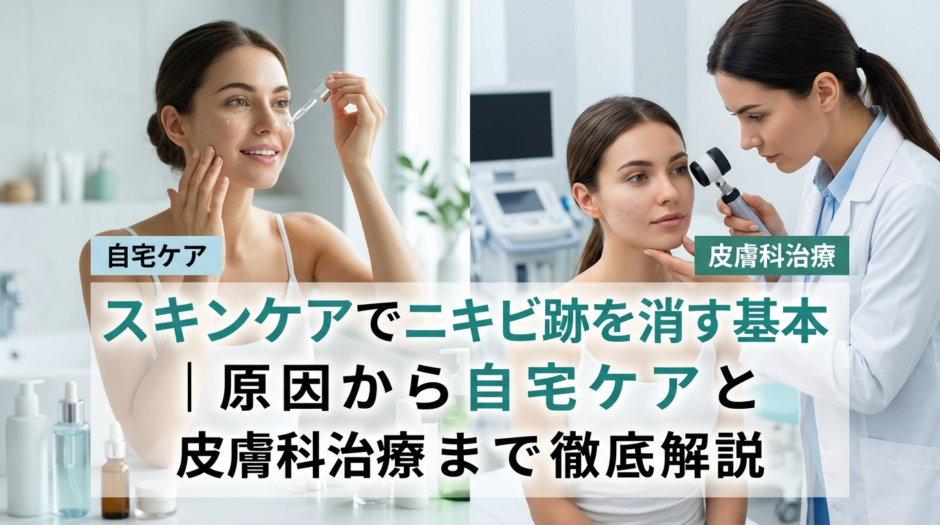 スキンケアでニキビ跡を消す基本｜原因から自宅ケアと皮膚科治療まで徹底解説