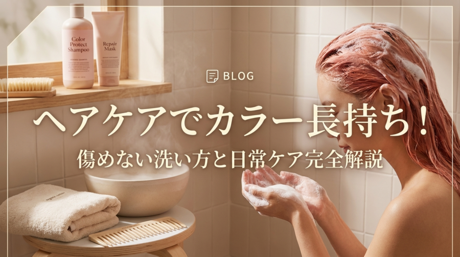 ヘアケアの方法でカラーを長持ちさせるコツとは？髪を傷めない洗い方と日常ケアを完全解説