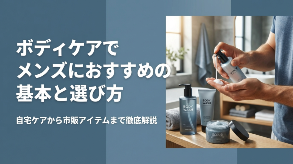 ボディケアでメンズにおすすめの基本と選び方｜自宅ケアから市販アイテムまで徹底解説