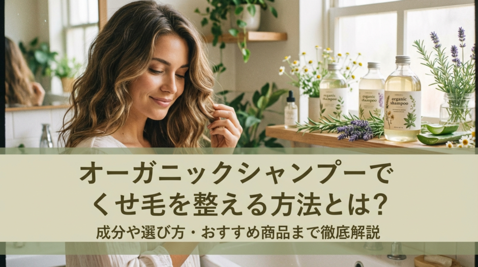 オーガニックシャンプーでくせ毛を整える方法とは？成分や選び方・おすすめ商品まで徹底解説