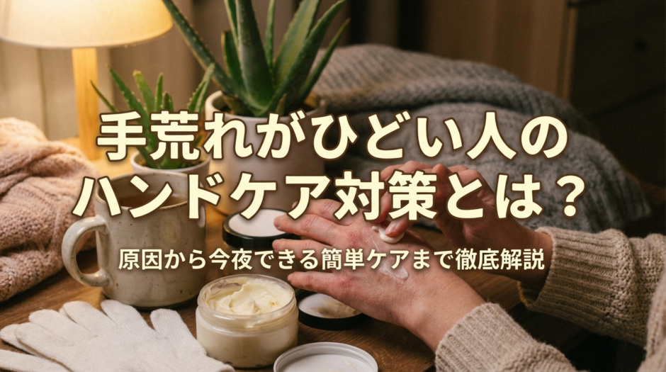 手荒れがひどい人のハンドケア対策とは？原因から今夜できる簡単ケアまで徹底解説