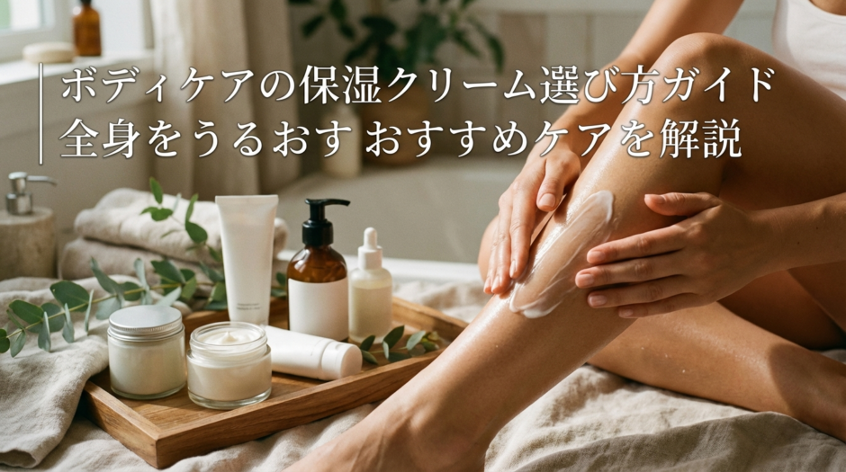 ボディケアの保湿クリーム選び方ガイド｜全身をうるおすおすすめケアを解説