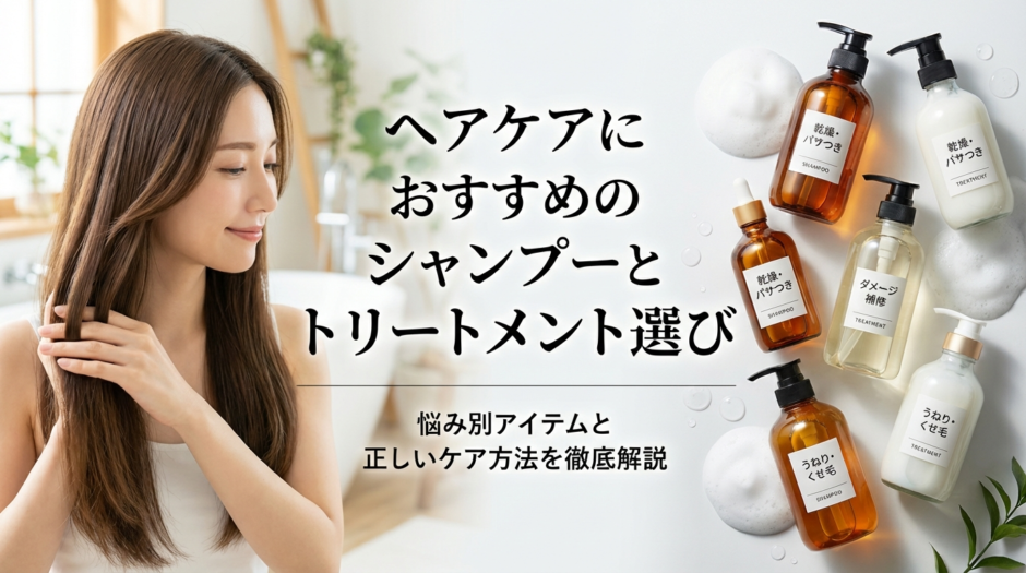 ヘアケアにおすすめのシャンプーとトリートメント選び｜悩み別アイテムと正しいケア方法を徹底解説