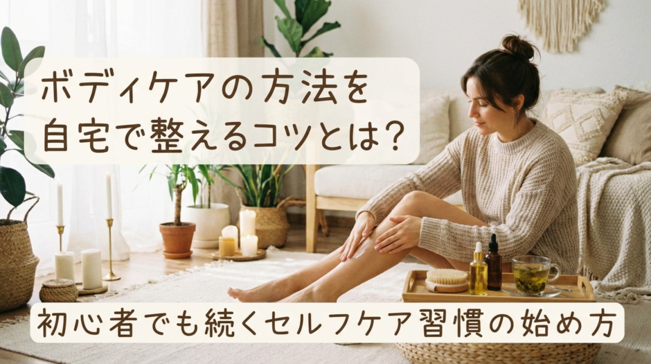 ボディケアの方法を自宅で整えるコツとは？初心者でも続くセルフケア習慣の始め方