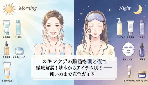 スキンケアの順番を朝と夜で徹底解説！基本からアイテム別の使い方まで完全ガイド