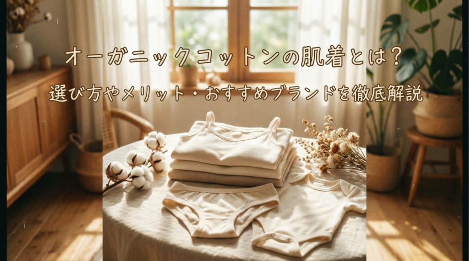 オーガニックコットンの肌着とは？選び方やメリット・おすすめブランドを徹底解説