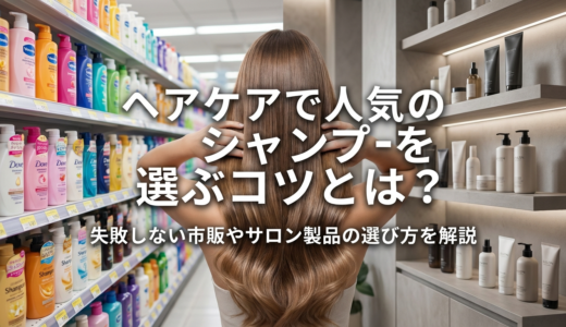 ヘアケアで人気のシャンプーを選ぶコツとは？失敗しない市販やサロン製品の選び方を解説