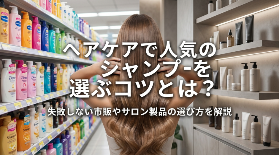 ヘアケアで人気のシャンプーを選ぶコツとは？失敗しない市販やサロン製品の選び方を解説